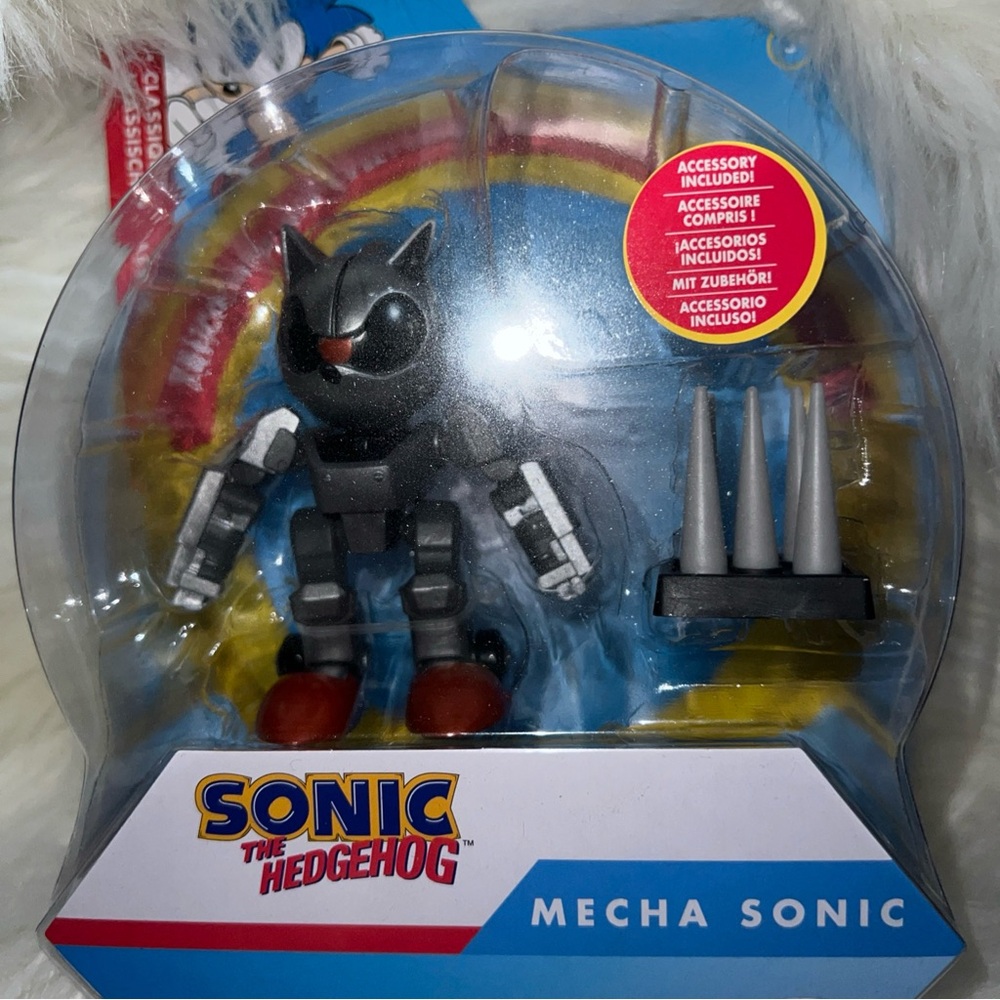 Sonic the Hedgehog Mecha Sonic Action Figure - Black and Gray